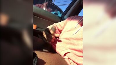 Stroking my Black Cock in Public! *Compilation*