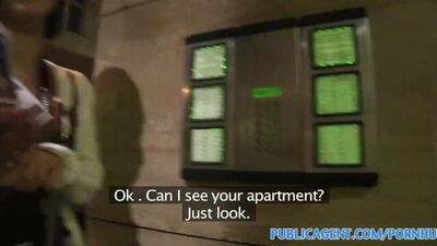 PublicAgent Tiny Japanese pussy filled with big cock