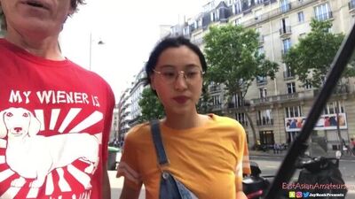 Chinese Asian June Liu Creampie - SpicyGum Fucks American Guy in Paris x Jay Bank Presents