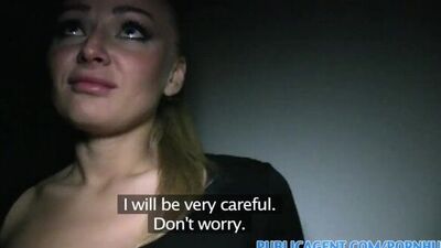 PublicAgent Tattooed blonde model take cash for sex