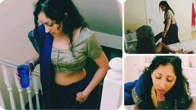 Dirty old man gets a rough deepthroat gagging blowjob with cum swallow