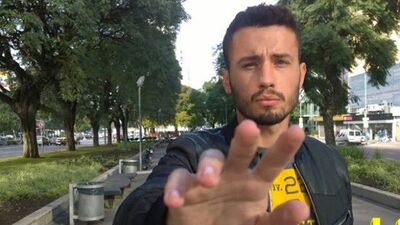 Handsome Brazilian Boy Nicolas Gets His Face Drenched With Hot Jizz In A Hotel Room - Latin Leche