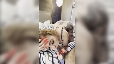 PAWG CherryBarbie gives blowjob and gets fucked doggystyle