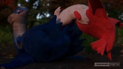 HOT AND MESSY DRAGON POKEMON DEEPTHROAT [FURRY] [LATIAS x LATIOS] [HUGE CUMSHOT]