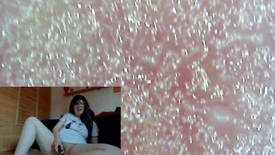 Your Italian giantess puts you inside her pussy with this endoscope